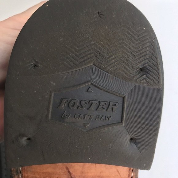 Vintage Florsheim Imperial Longwing Leather Wing Tip Black Mens Size 9D Shoes - Picture 15 of 15